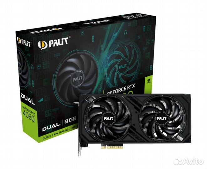 Видеокарта Palit nvidia GeForce RTX 4060 dual