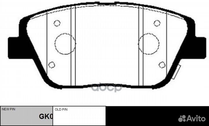 Колодки тормозные дисковые передние Hyundai Son