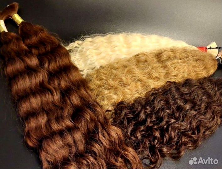 Волосы для наращивания Exclusive +, кудри, опт