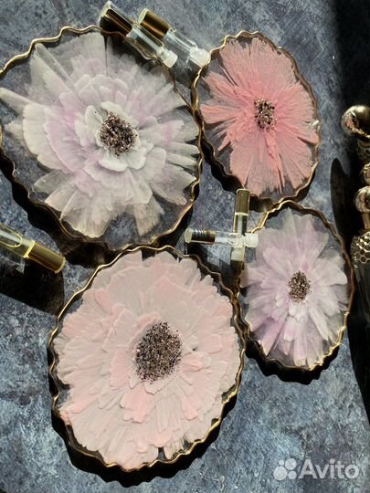 Подставка, подстаканники из эпоксидной смолы