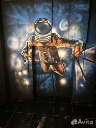 Граффити, арт, дизайн, фасадная покраска, рисунок