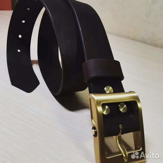 Кожаный ремень ручной работы