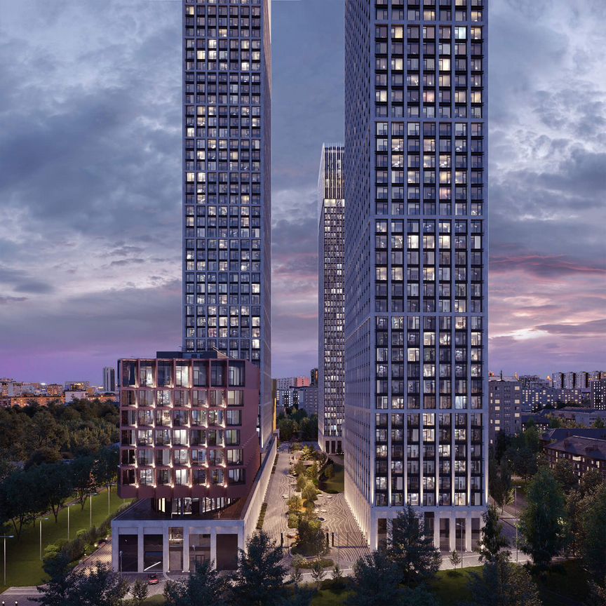 2-к. квартира, 66,7 м², 17/55 эт.