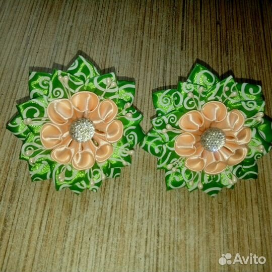 Банты, заколки, повязки ручная работа