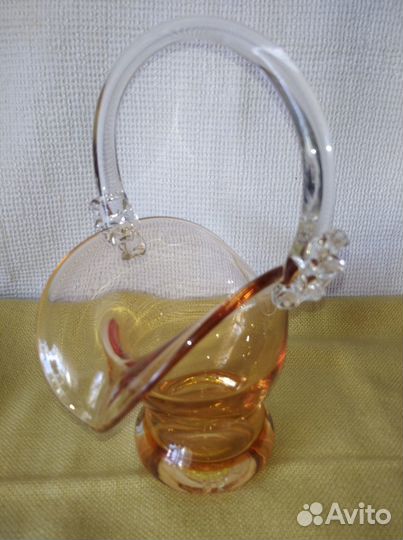 Посуда карамельное стекло СССР