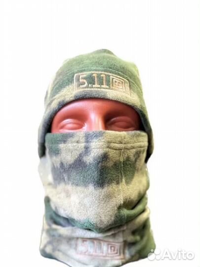 Шапка флисовая и снуд (бафф)