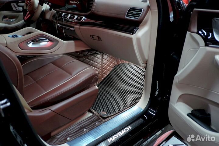 3D коврики из экокожи Mercedes Gelenvagen