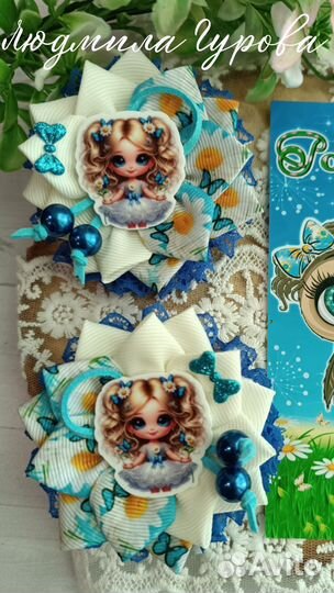 Бантики ручной работы для школы сада