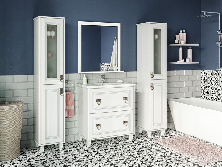 Тумба с раковиной Misty Версаль П-Вер07080-0112Я