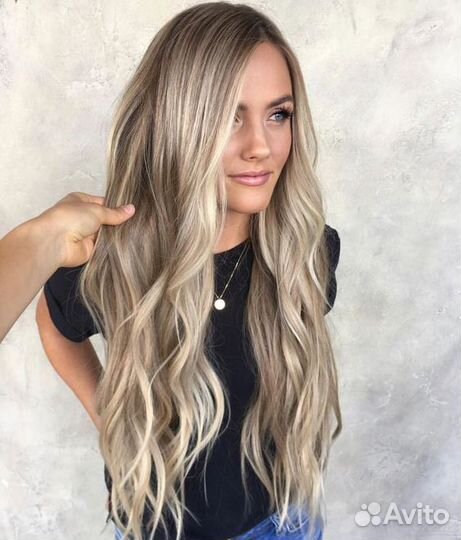 Наращивание волос славянка премиум