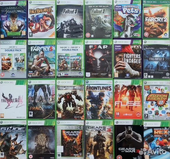 Игры на xbox 360 A-H лицензия икс бокс 360