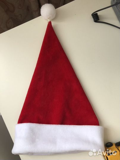 Шапка деда мороза детская