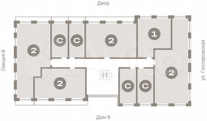 Квартира-студия, 21,5 м², 3/8 эт.