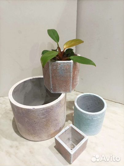 Бетонный горшок для суккулентов/горшки для растени