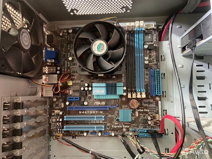 Материнская плата asus + процессор AMD