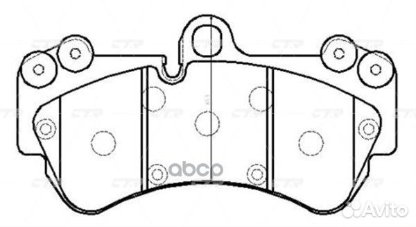 Колодки тормозные volkswagen touareg 03/porsch