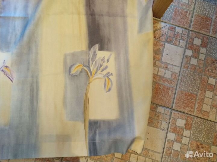 Шторы на люверсах бу кухня