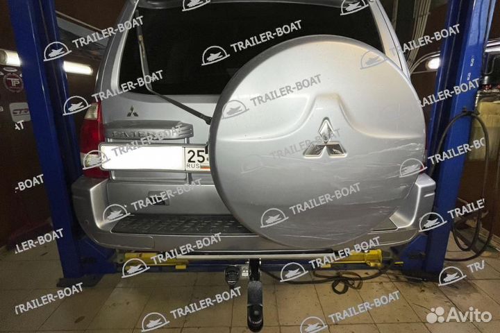 Фаркоп Mitsubishi Pajero 4 2006-XX, рама и крюк шар 50 мм, 24570