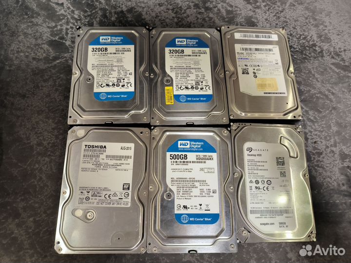 Жесткий диск 80-2000 Гб много разные