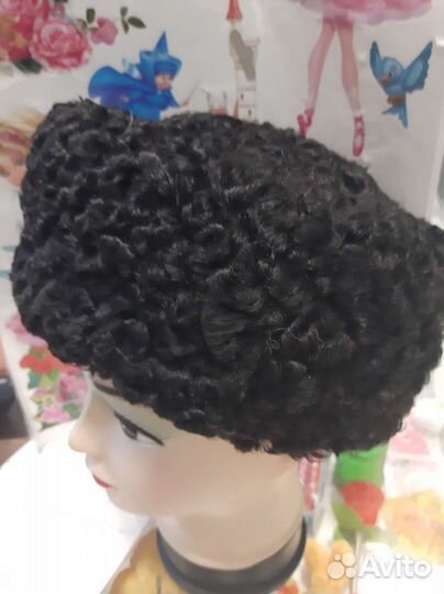 Шапка натур мех каракуль р 56