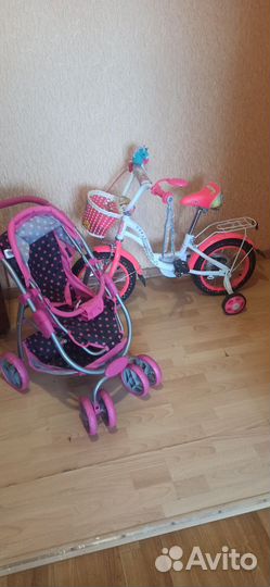 Велосипед для девочки 4-6 лет