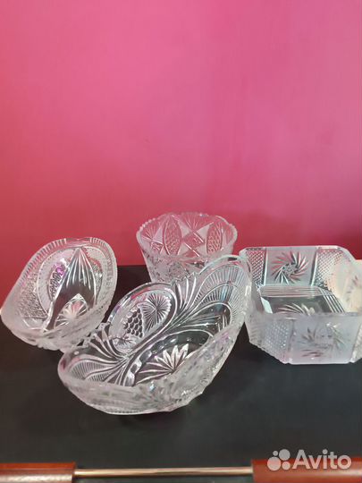 Вазы хрустальные