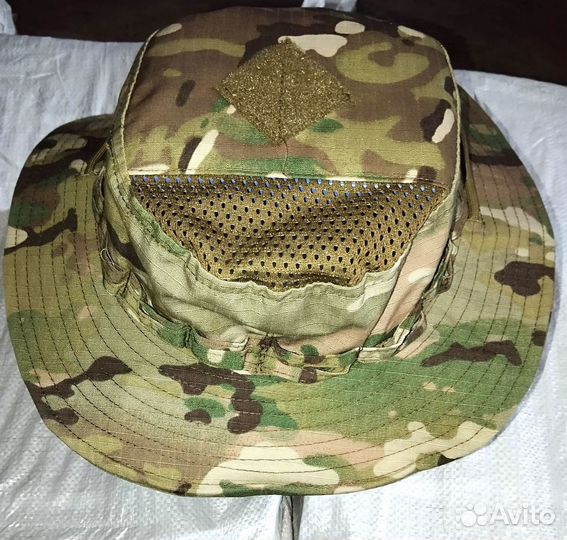 Панама сеточная мох/мультикам