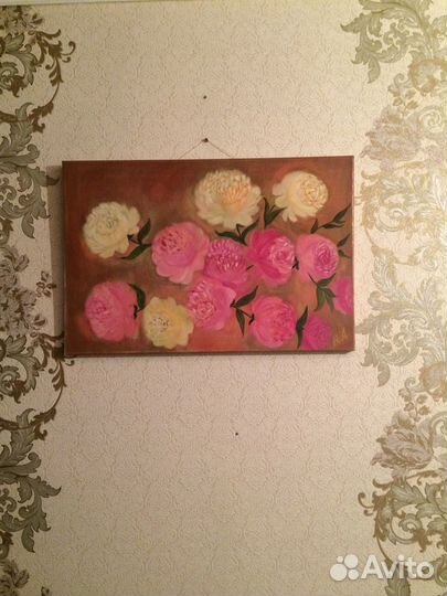 Картина пионы