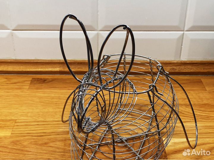 Корзина кролик для пасхи, новая