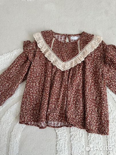 Рубашка zara 110 для девочки