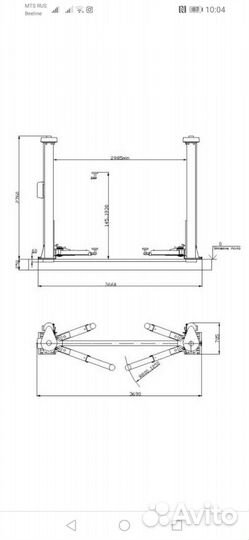 Автоподъемник бу 5т винтовой или запчасти