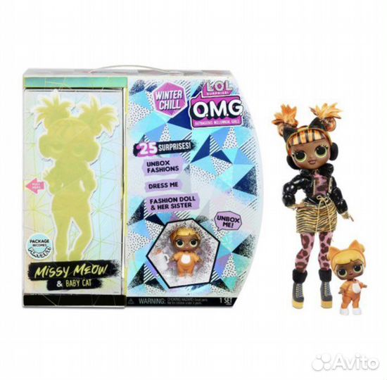 Кукла L.O.L. OMG Winter Chill Missy Meow Baby Cat