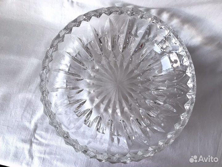 Винтажная хрустальная ваза, СССР