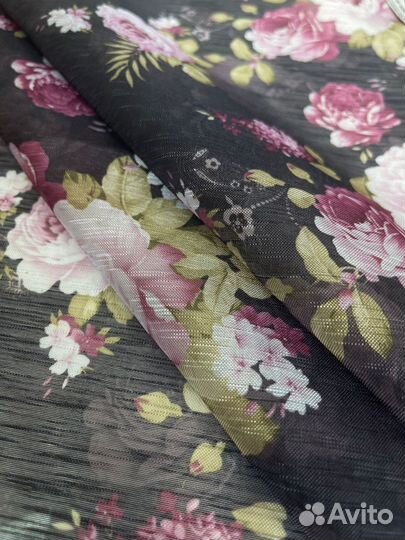 Тюль с принтом готовый+пошив на заказ