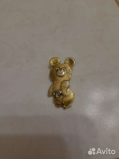 Значок олимпийский мишка
