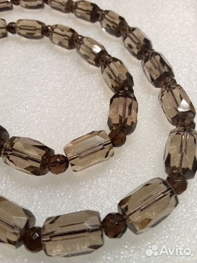 Бусы Коллекционные 60 см.Раухтопаз