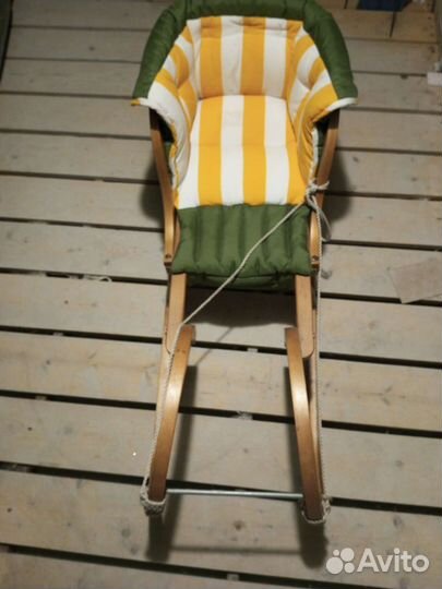 Детские санки натуральное дерево