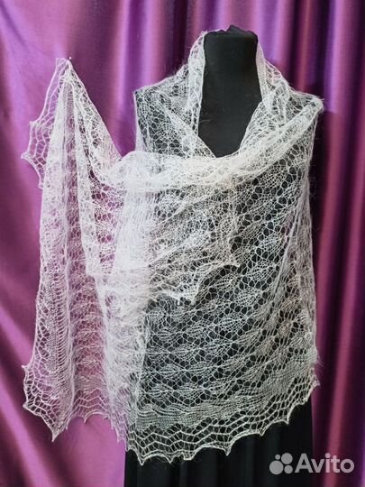 Пуховый платок шарф