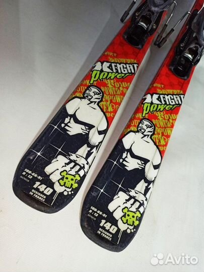 Горные лыжи 140см, ботинки 36 (23.5)