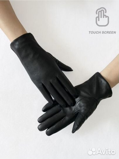 Перчатки женские кожаные новые