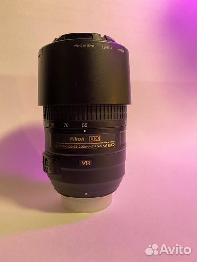 Объектив Nikon 55-300mm f/4.5-5.6G ED DX VR AF-S N