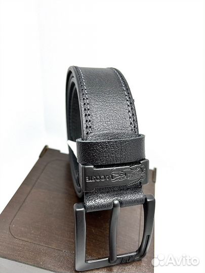 Мужской кожаный ремень Lacoste