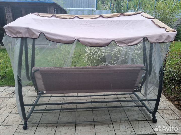 Садовая качеля бу