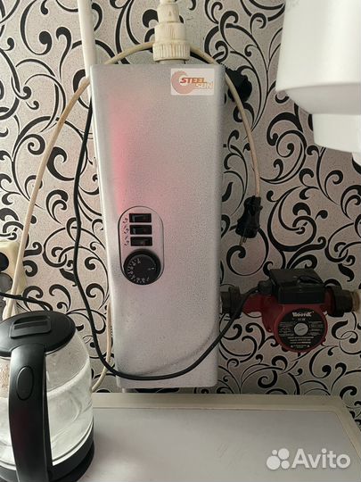 Электрокотел steelsun эпвм-4,5 и насос