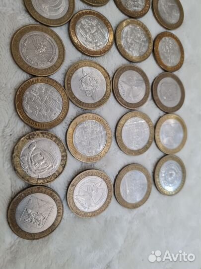 Юбилейные монеты России, 10 рублей