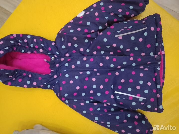 Зимний костюм для девочки 92