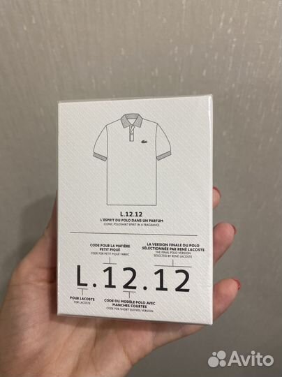 Lacoste 12.12 туалетная вода 50 мл оригинал