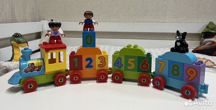 Lego duplo поезд с цифрами