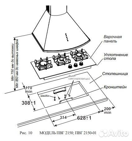 Газовая варочная панель Гефест пвг 2150-01 К25 Нов