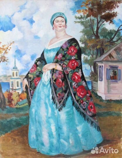 Копия картины Кустодиева 